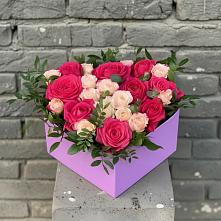 Цветочная композиция из Розы в коробке в Петровском