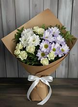 Букет цветов из:  Хризантемы и Розы в Петровском