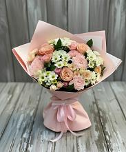 Букет цветов из:  Гвоздики, Розы и Хризантемы #REPLACE_PRED# Петровском