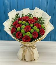 Букет цветов из:  Розы и Хризантемы в Петровском