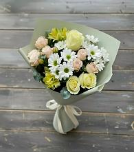 Букет цветов из:  Альстромерии, Розы и Хризантемы в Петровском