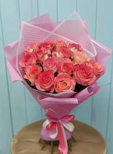 Букет 15 Розовых роз Равель в Петровском
