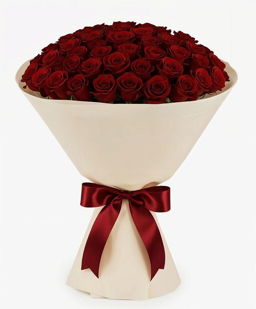 Букет 101 Бордовая роза Блэк Бакарра в Петровском