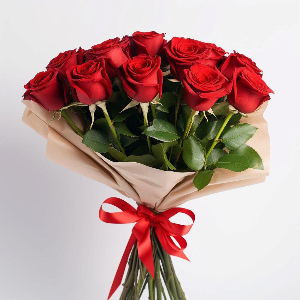 Букет 11 Красных роз Эдлесс Лав в Петровском